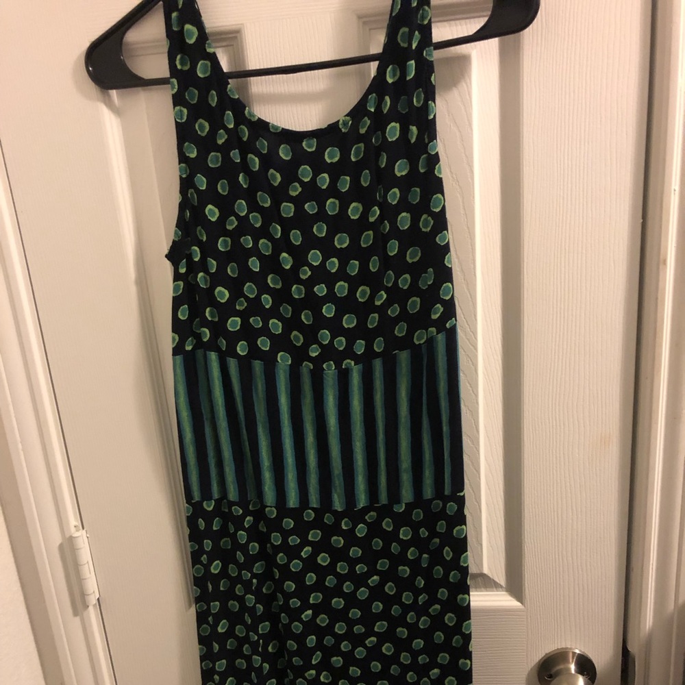 Long black and green dress